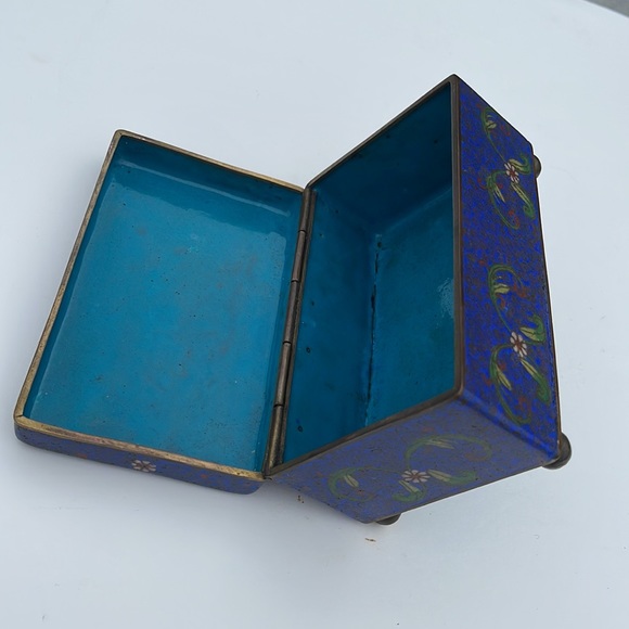 Vintage Chinese cigarette cloisonné box metal - Picture 5 of 16